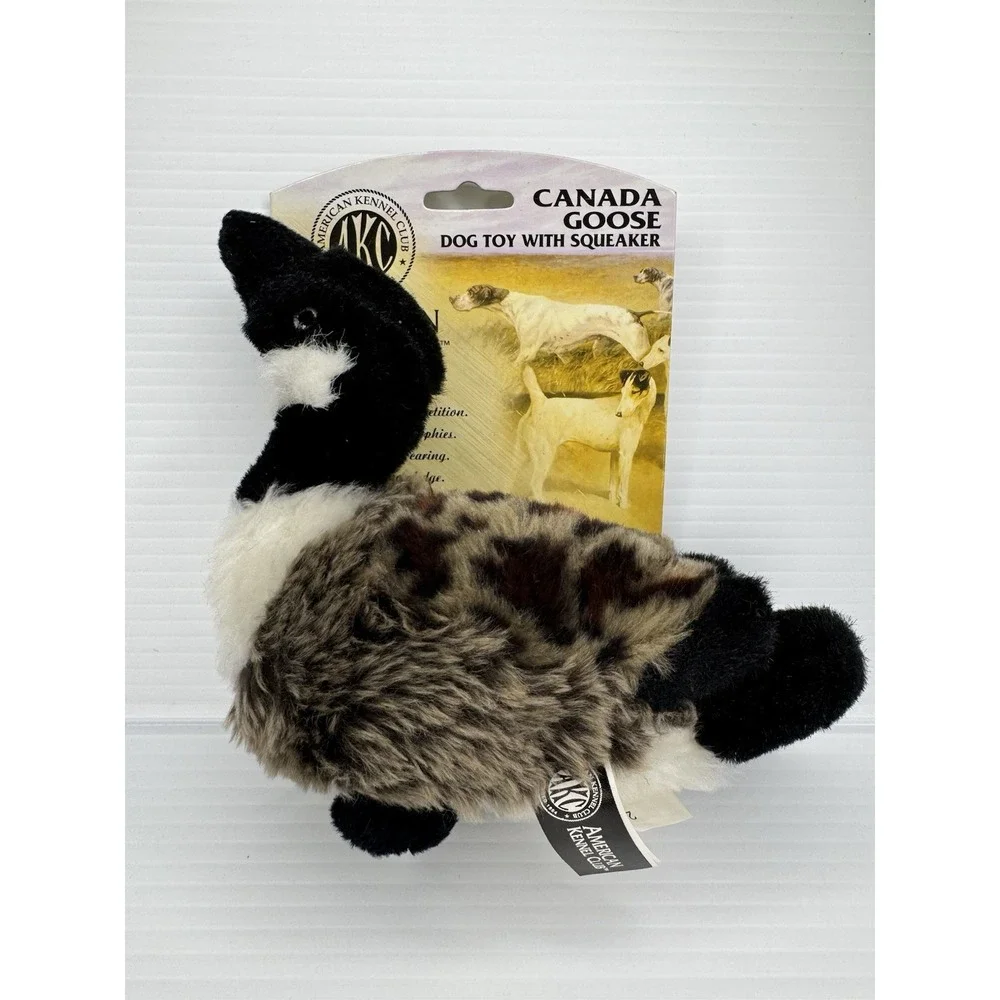 American Kennel Club AKC Canada Goose Plush Dog Toy With Squeaker Bird Hunting